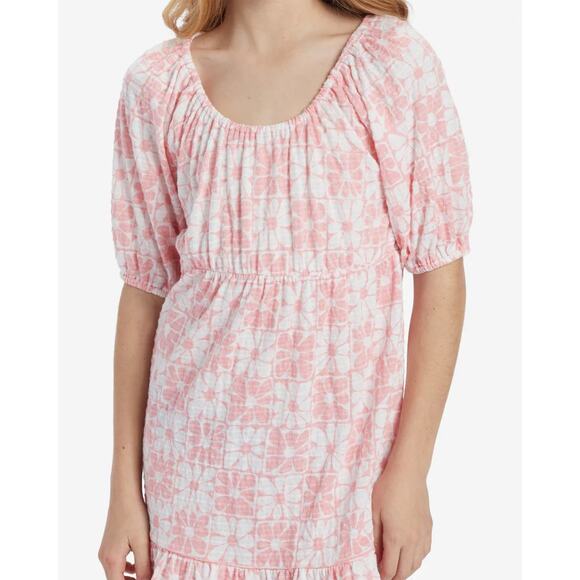 Billabong Kids Girls Youth Daisy Love Floral Relaxed Fit Tiered Dress - Picture 4 of 7